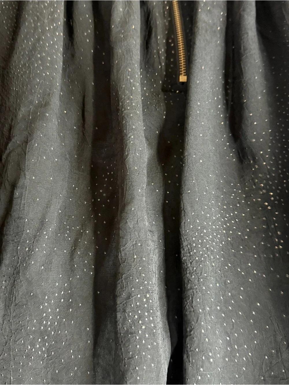 Saks Fifth Avenue Black Sparkle Layered Ruffle Skater Skirt